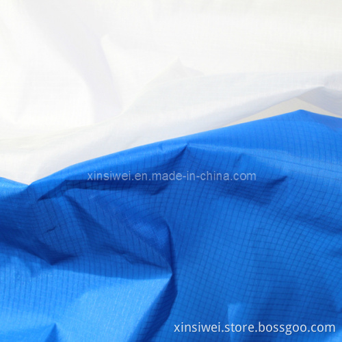 Check Nylon Taffeta Fabric